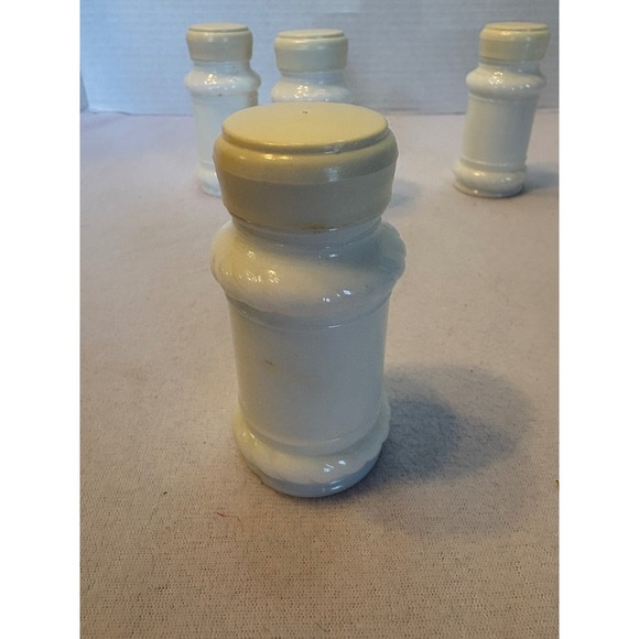 Other - Milk Glass Spice Jars White Shakers Made in Japan 4 Inch Vintage
